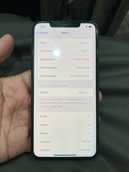 Iphone xs max 256 gb PTA Approved 2