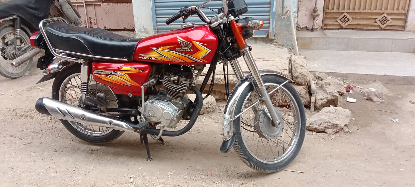 Honda CG 125 2021 December register 2022 Karachi nmbr 0