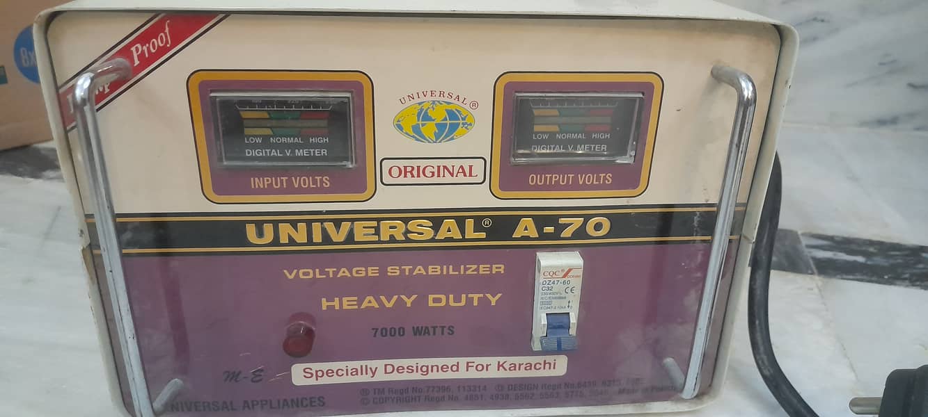 Universal A-70 voltage stabilizer heavy duty 7000 Watts 5