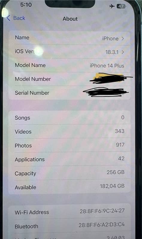 iPhone 14 Plus 256GB 0