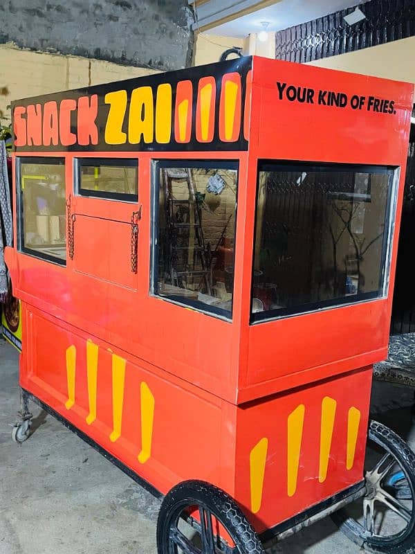 Food Cart automatic 16 litter fryer and Hot plate 1