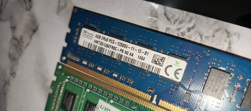 4 Gb PC DDR3 Ram for sale total 8gb 1600mhz 2