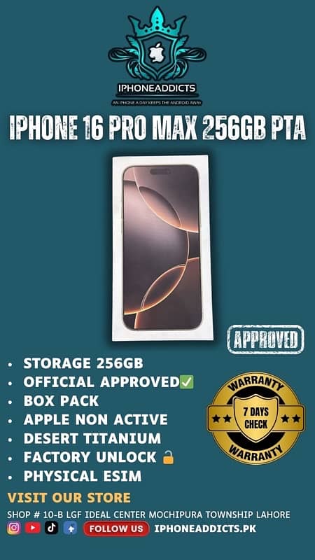 iphone 11PRO TO 16PROMAX PTA APPROVED 10