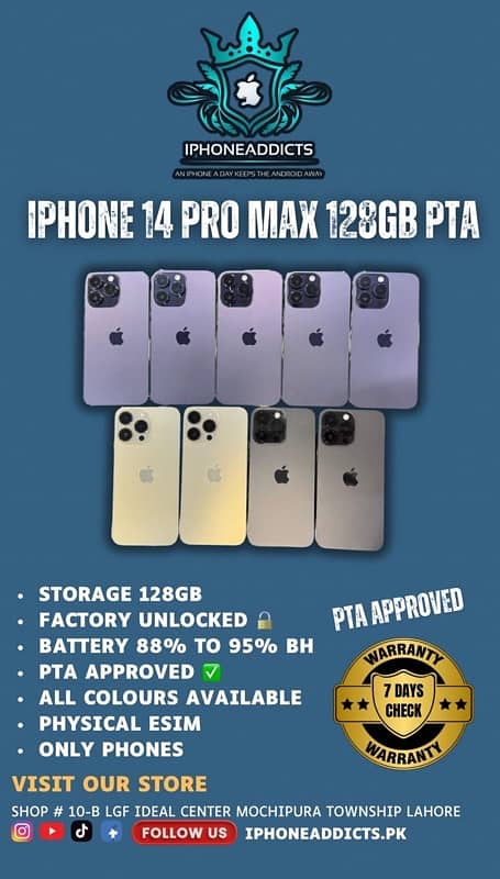 iphone 11PRO TO 16PROMAX PTA APPROVED 12