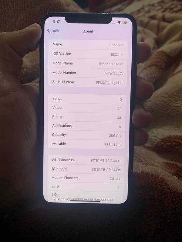 iphone Xsmax Jv 256gb 03319175052wattsap 6