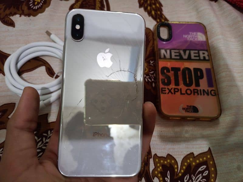 Apple iPhone X White 256Gb Non Pta With Charger 1