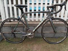 Bianchi complete carbon frame road bike made  Italy very light weight