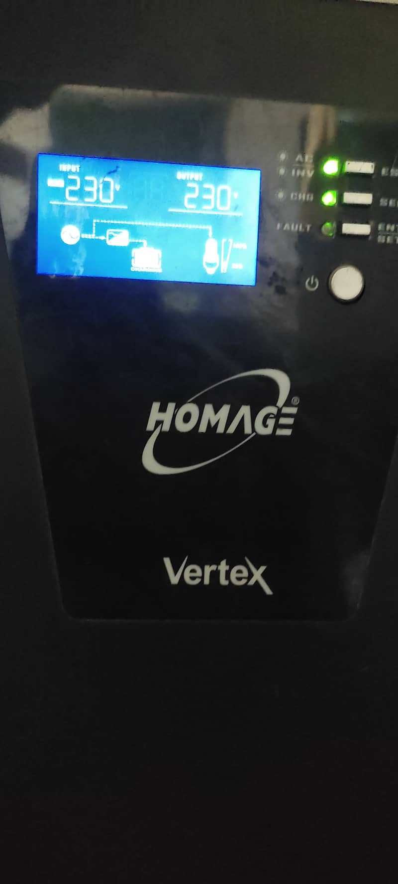 HOMAGE VerteX Series UPS Inverter With 2 Batteries Setup 2