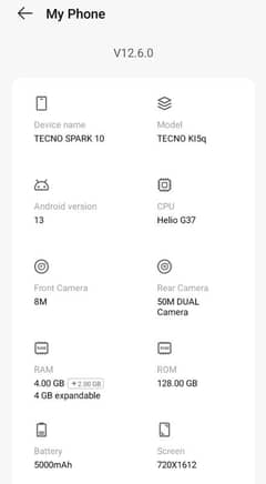 Tecno spark 10