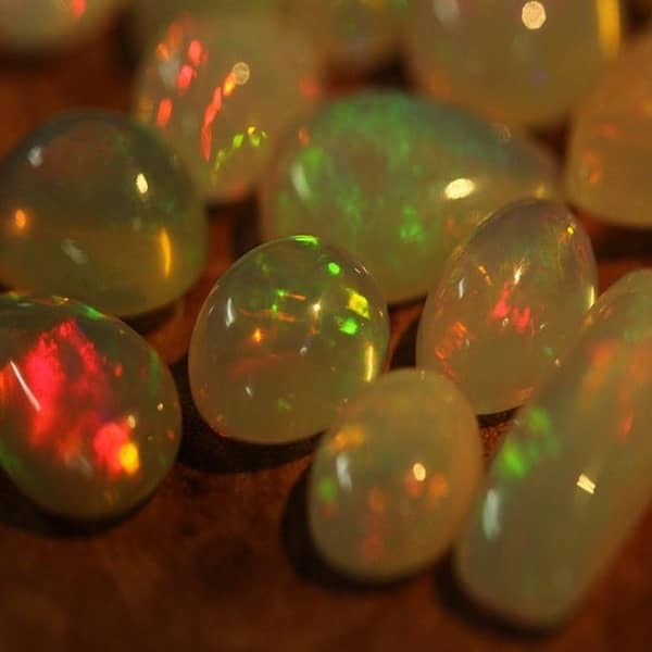 natural Fire Opal Cabochons single piece price mentioned 0