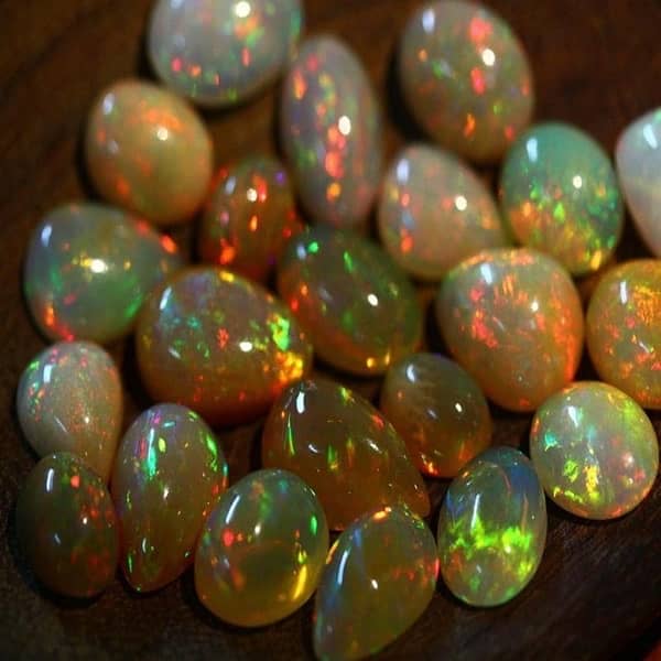 natural Fire Opal Cabochons single piece price mentioned 1