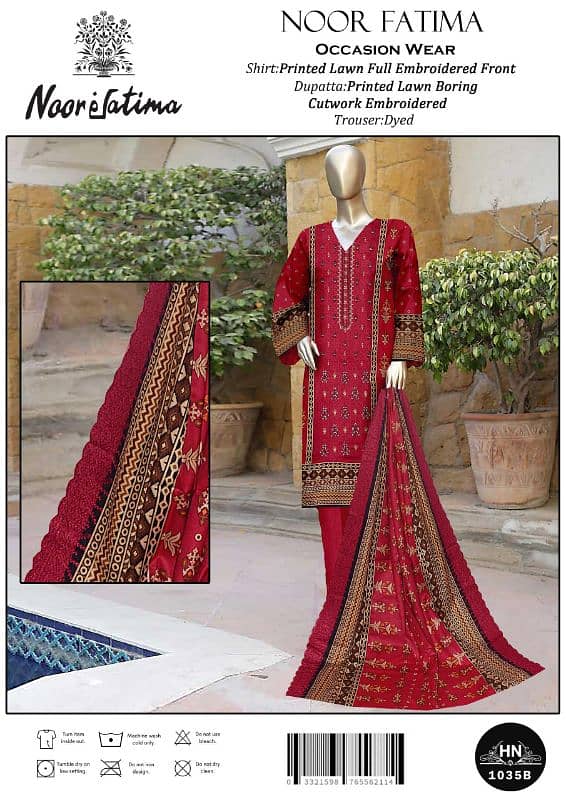 lawn 3p cutwork duppta full karhay 4