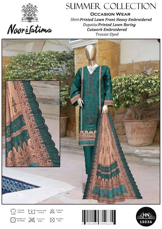 lawn 3p cutwork duppta full karhay 6