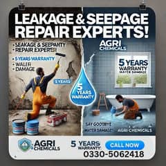 100% Guaranteed Leakage & Seepage Repair – 5 Years Warranty