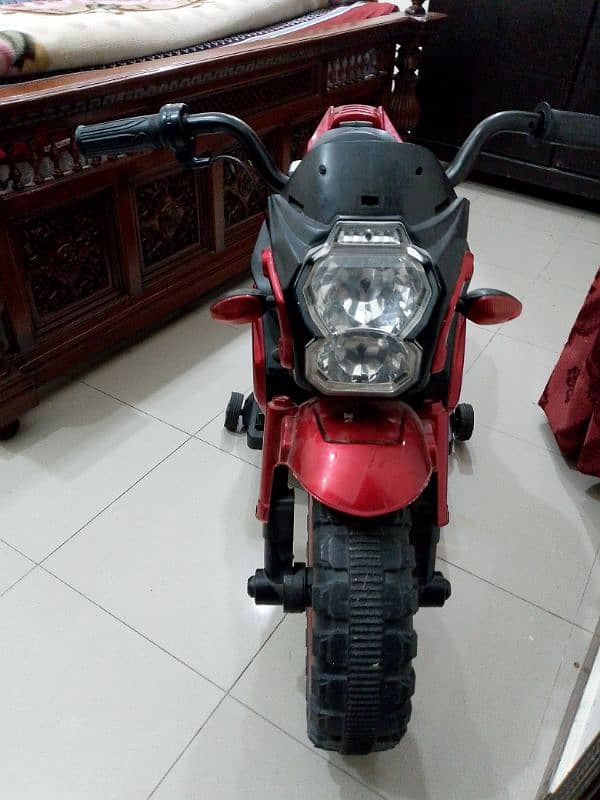 kids bike with charger urgent for sale 1