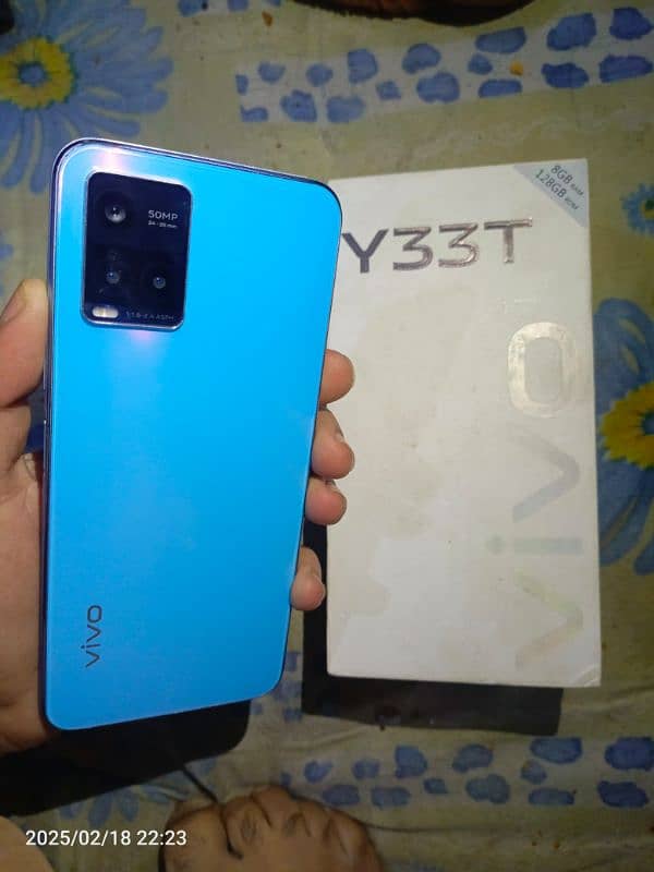 vivo y33T PTA approved with box (8+4/128 gb ) gaming phone 0