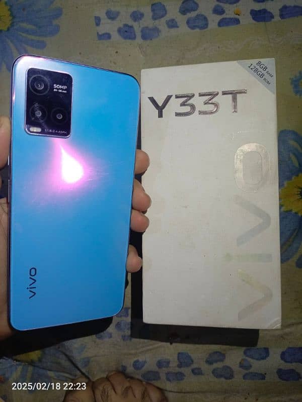 vivo y33T PTA approved with box (8+4/128 gb ) gaming phone 4