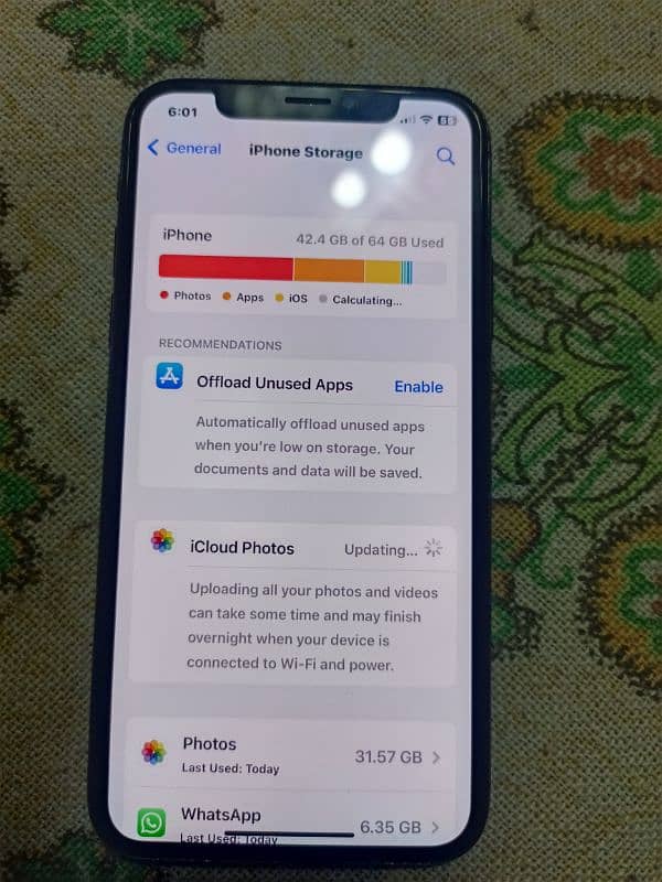 Iphone x Official Pta approved 64 Gb 100% Battery Health 2