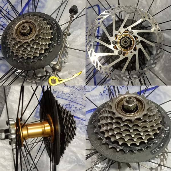 Mountain Bicycle MTB Rear Hub With Spokes, Disc 1