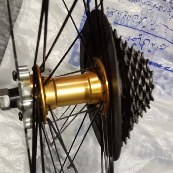 Mountain Bicycle MTB Rear Hub With Spokes, Disc 3