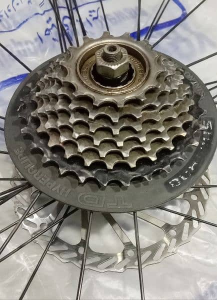 Mountain Bicycle MTB Rear Hub With Spokes, Disc 4