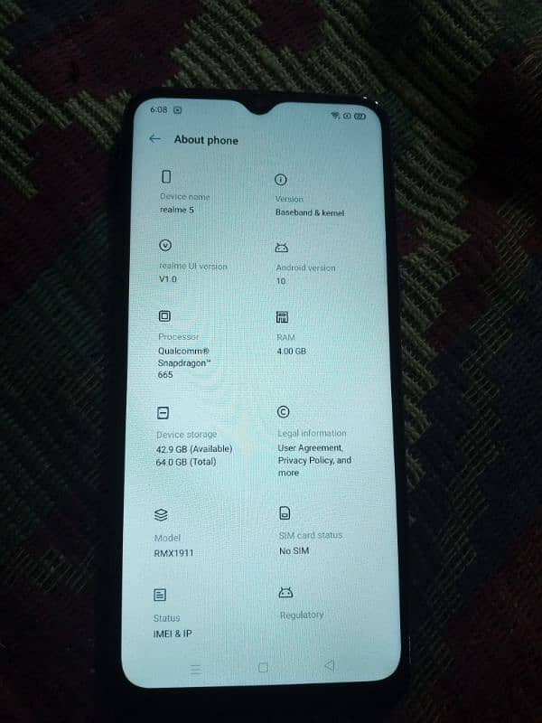 realme 5 4/64 gb 1