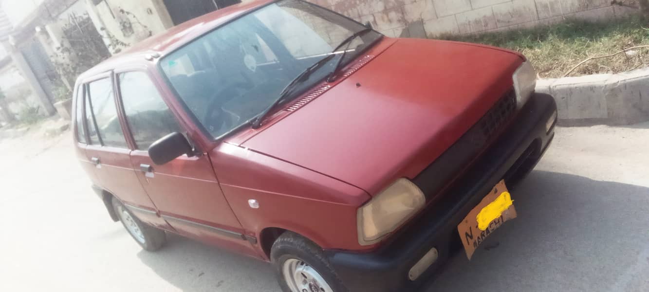 Suzuki Mehran VX 1990 model red colour. good condition. only petrol 0