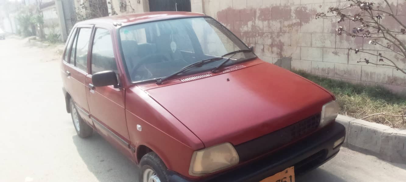 Suzuki Mehran VX 1990 model red colour. good condition. only petrol 2