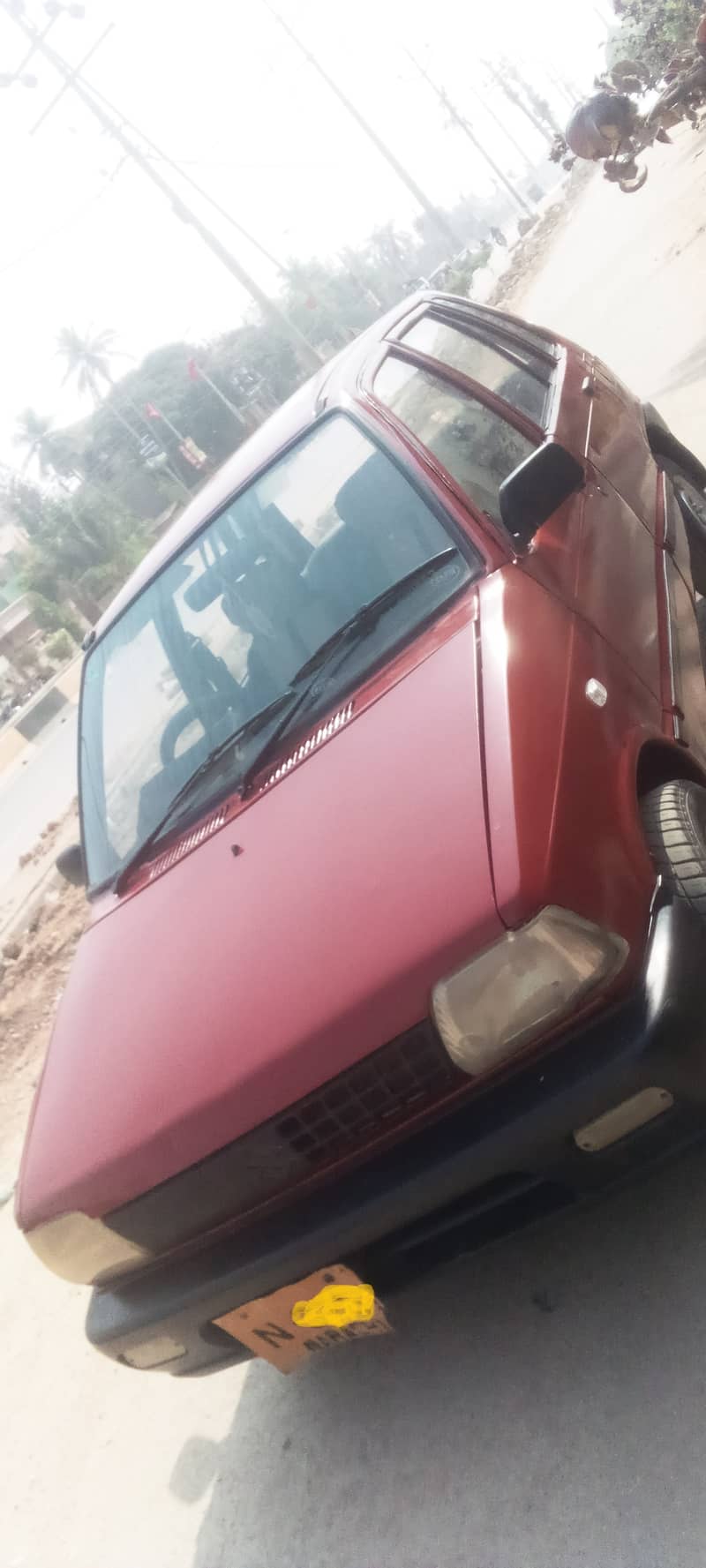 Suzuki Mehran VX 1990 model red colour. good condition. only petrol 3