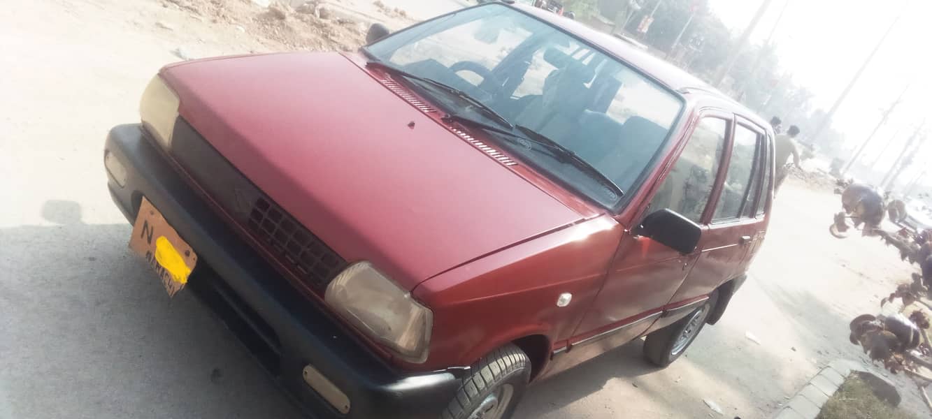 Suzuki Mehran VX 1990 model red colour. good condition. only petrol 4