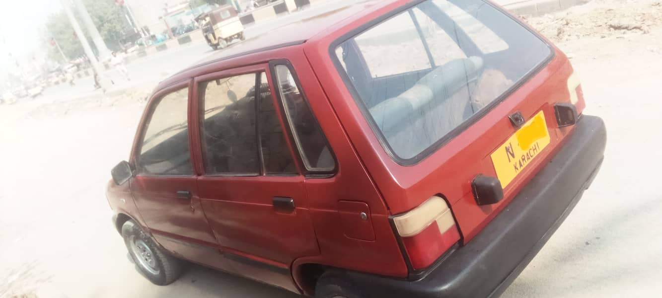 Suzuki Mehran VX 1990 model red colour. good condition. only petrol 5