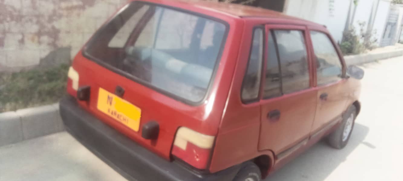 Suzuki Mehran VX 1990 model red colour. good condition. only petrol 6