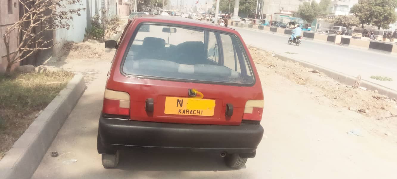 Suzuki Mehran VX 1990 model red colour. good condition. only petrol 8