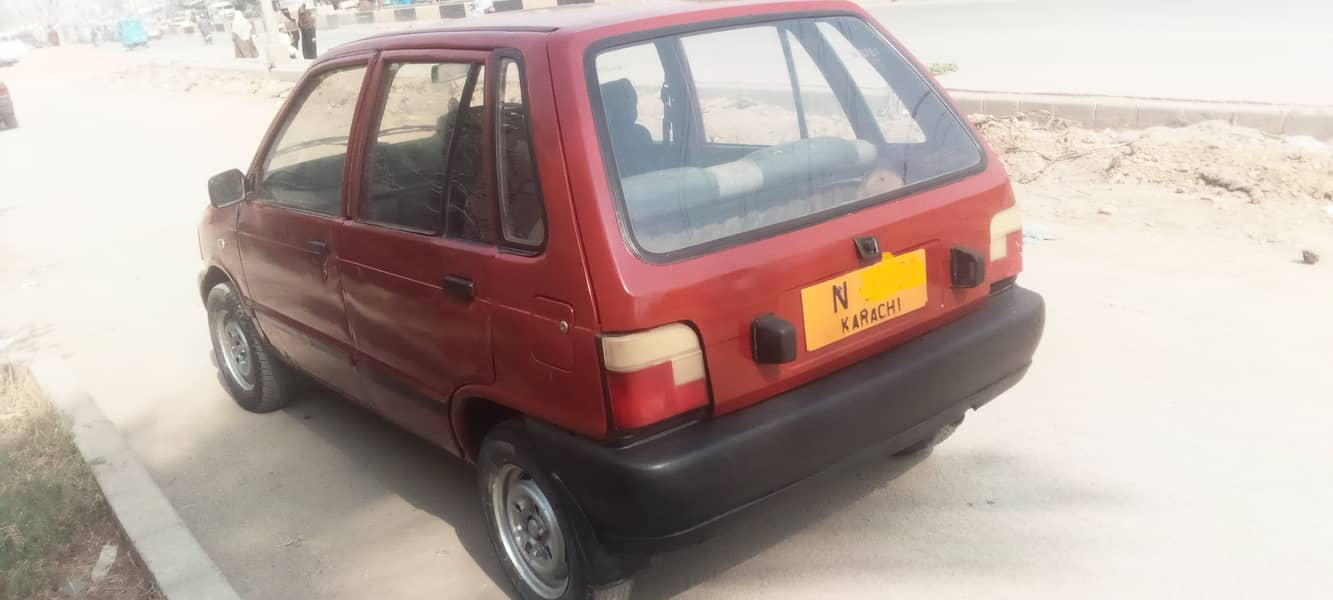 Suzuki Mehran VX 1990 model red colour. good condition. only petrol 9