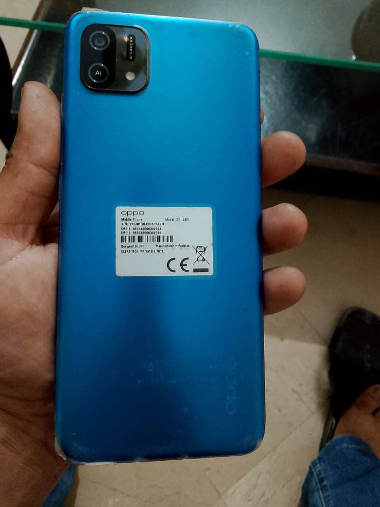 Oppo a 16 e 4/64 in sky blue colour exchange possible 4