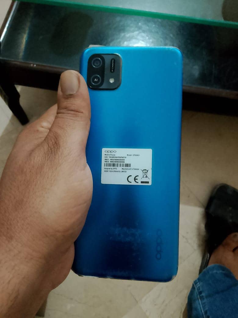 Oppo a 16 e 4/64 in sky blue colour exchange possible 8