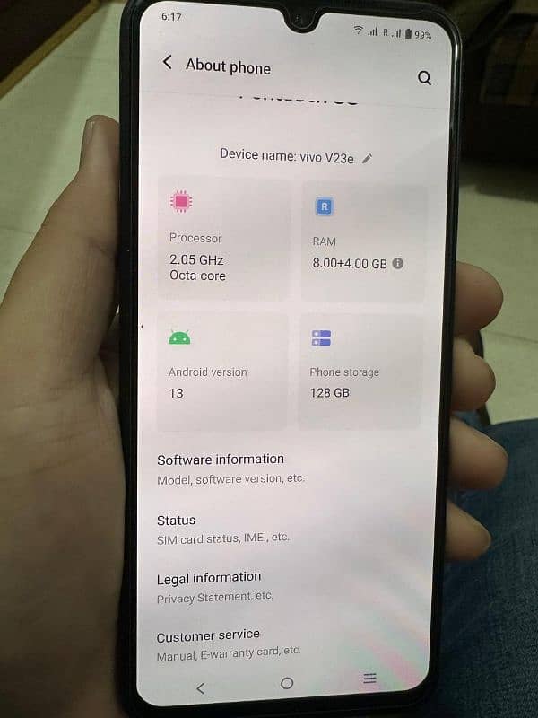 Vivo V23e 8/128 official Pta Approved 4