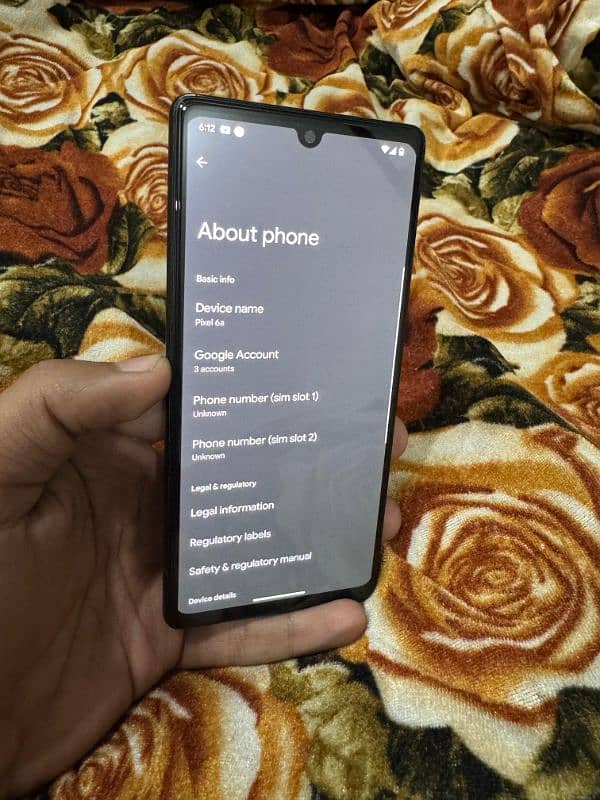 Google Pixel 6A PTA APPROVED 128GB 6