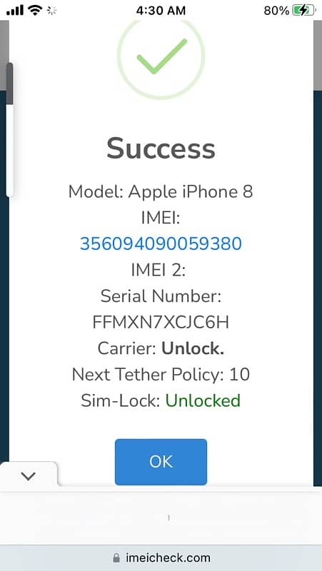 iphone 8 non PTA bypass 64Gb waterpack 7