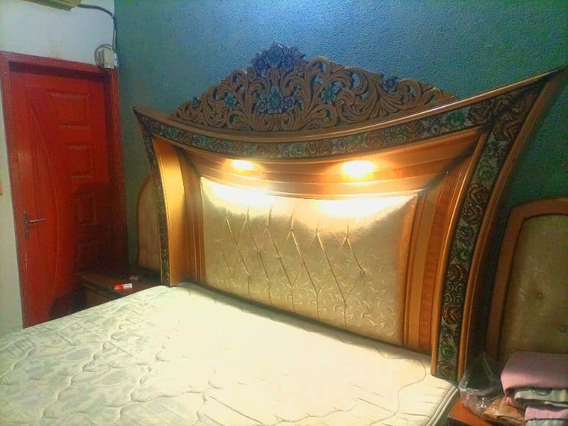 Double Bed Set without mattress sale what's ap number O3O6 66693O8 1