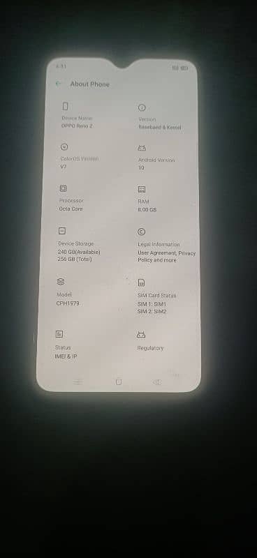 Oppo Reno Z 8 GB Ram 256 GB memory with fast c type cable Charger 4