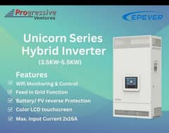 EPEVER INVERTER 3.5KW & 5.5KW WITH DUAL OUTPUT AND DUAL MPPT CHARGER