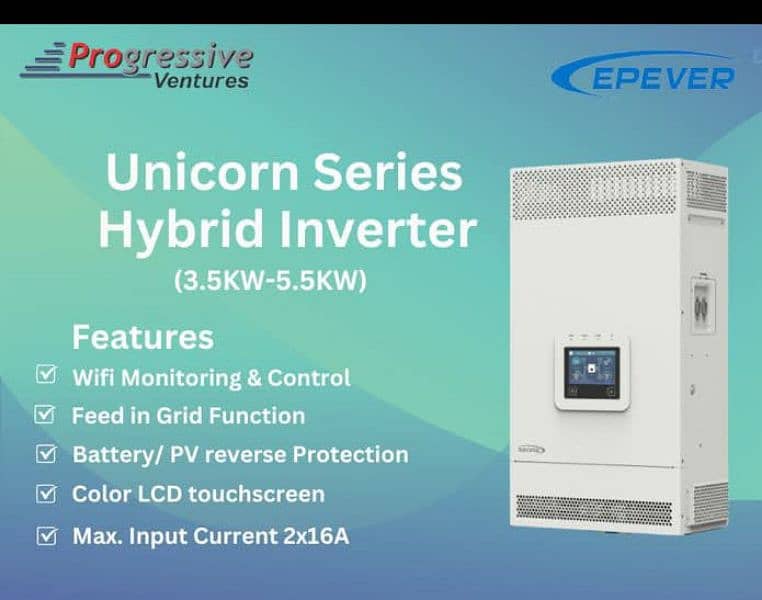 EPEVER INVERTER 3.5KW & 5.5KW WITH DUAL OUTPUT AND DUAL MPPT CHARGER 0