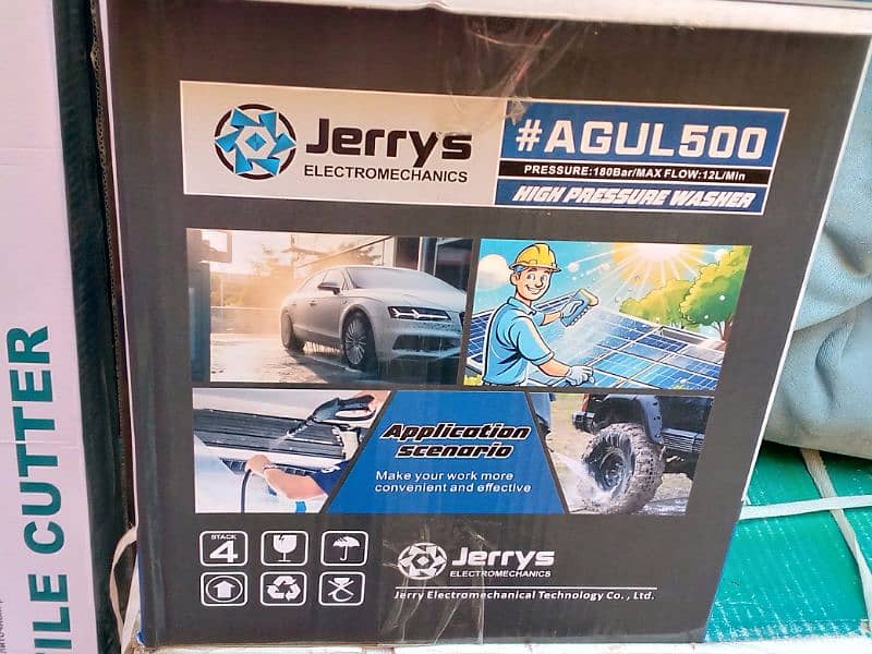 Jerrys Auto Stop High Pressure Car Washer - 180 Bar induction Motor 3