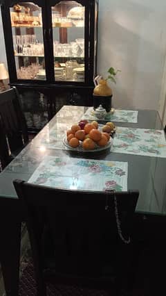 dining table glass top 6 chairs