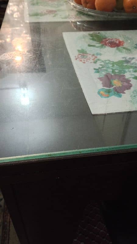 dining table glass top 6 chairs 2