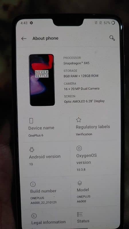 OnePlus 6 (Dual Sim) 6