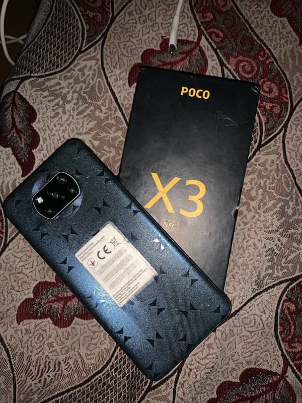 POCO X3 8 (6+2GB) RAM , 128 WITH BOX 0