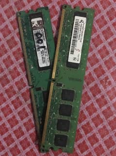 1 stick = 1gb ram / DDR 3 / all okay