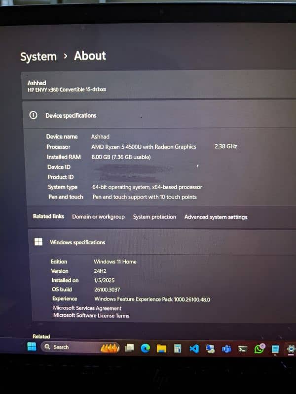 HP Envy x360 (AMD Ryzen 5 4500U) 5